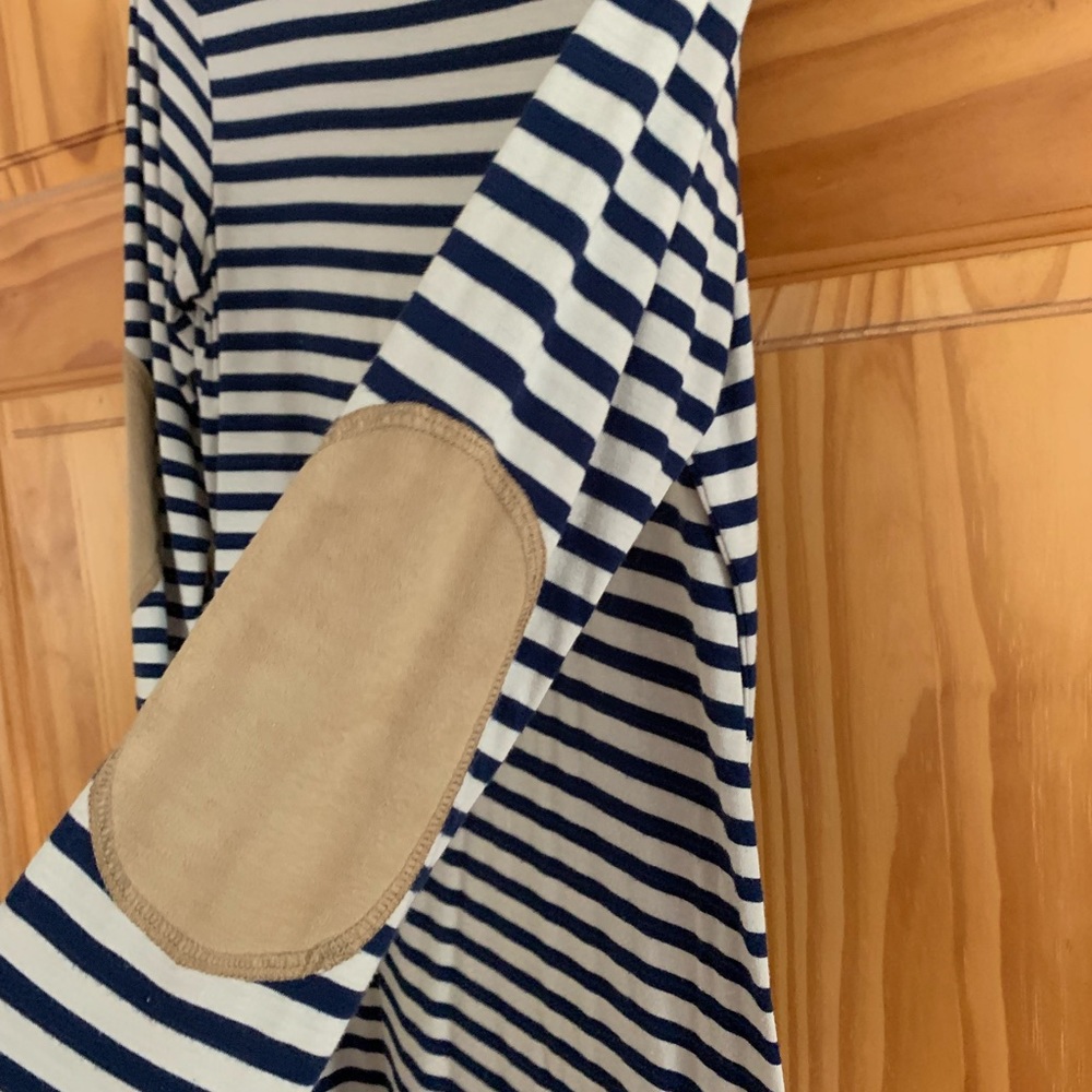 Striped leggings dress with Arm Patches